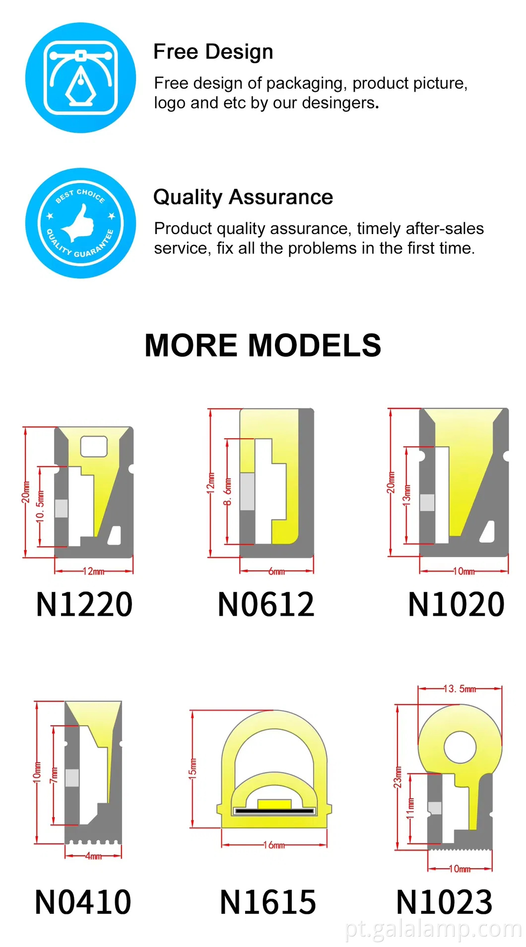 Faixa de luz neon flexível à prova d'água 5m SMD 2835 Sinais externos